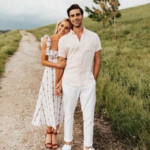 Reformation Amethyst Dress - Poppyseed